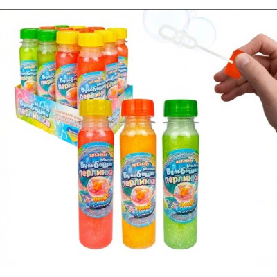 Мыльные пузыри "Жемчужинка" 100мл 46121, "Госпожа Булька", с шиммером, ароматизированные, пакунок малюка