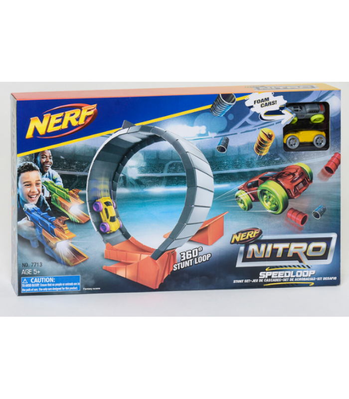 Трек-пистолет с машинками и петлей, 7713, для детей от 5 лет, Нёрф, Подарок для мальчика, Пакунок малюка
