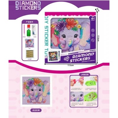 Алмазная мозаика 277-2/3/7/9 стразы, инструменты, рамка