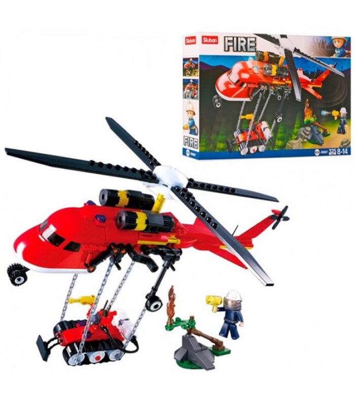 Конструктор Sluban Вертолет M38-B0807 325 деталей, в коробке, пакунок малюка