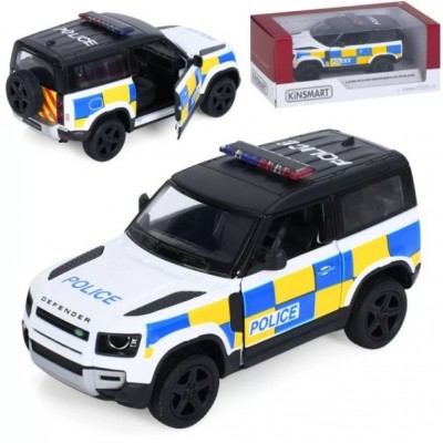 Джип KT5428WP металл, инерционная, 1:36, 12см, полиция, открывающаяся дверь, надувные колеса, 16-7-7,5см, пакунок малюка