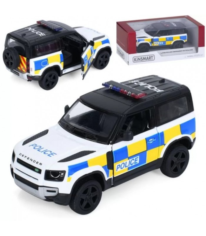 Джип KT5428WP металл, инерционная, 1:36, 12см, полиция, открывающаяся дверь, надувные колеса, 16-7-7,5см, пакунок малюка