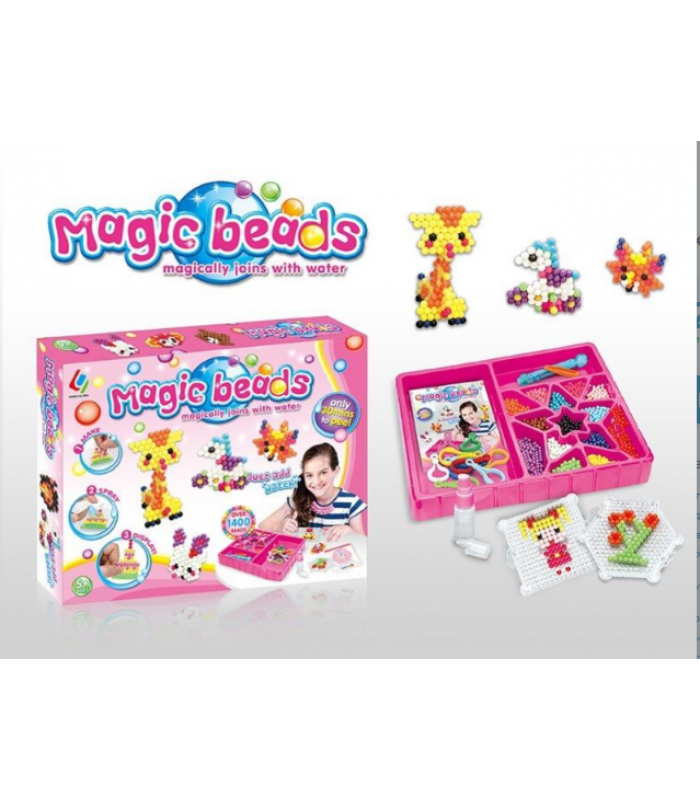 Аква мозаика 8201 брелки, 2 платформы для выкладки узоров, пакунок малюка