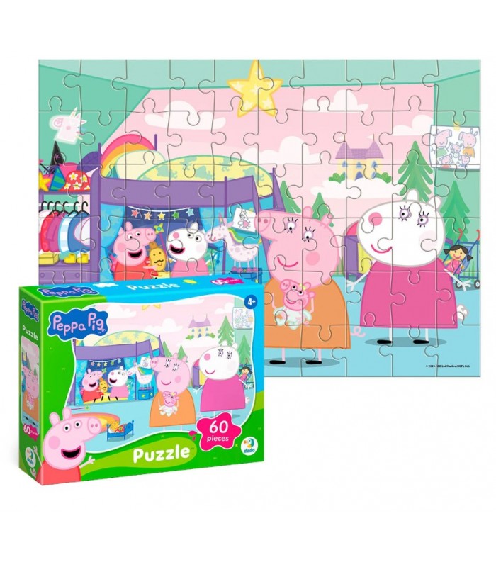 Пазл "Свинки и Овцы" 200680, "DoDo", 60 элементов, пакунок малюка