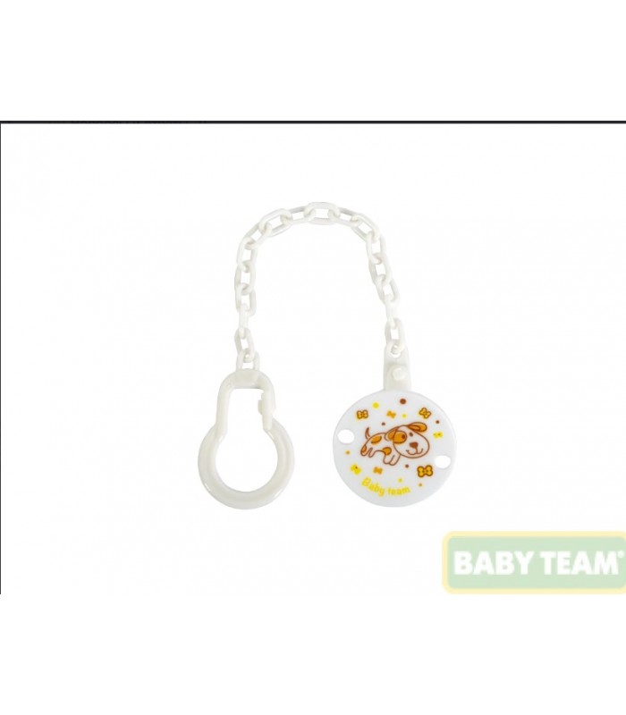 Цепочка для пустышки круглая Baby team, 0+, 3333, пакунок малюка
