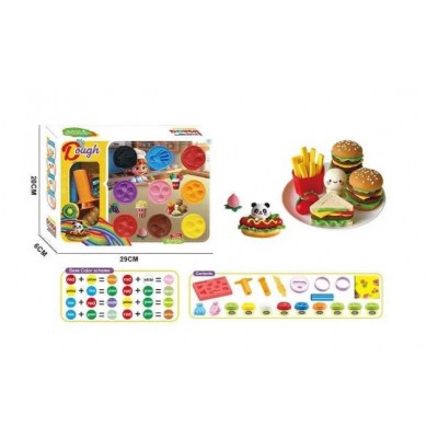 Тесто для лепки 9022 (48/2) экструдер, 9 цветов теста, фигурные формы, нож, в коробке, пакунок малюка