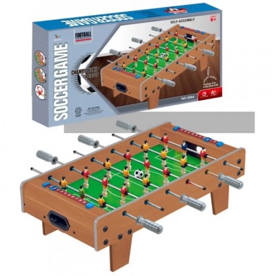Футбол 2884 деревянный, на ножках, на штангах, 60, 5-30, 5-18, 5см, поле 50-29см, 2 мяча, шкала ведения счета, пакунок малюка