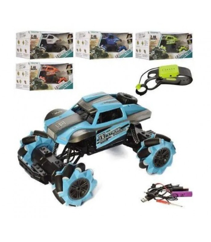 Игрушка Джип на радиоуправлении с пультом браслетом XB1031CG, пакунок малюка