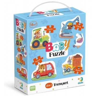 Детский пазл 4 в 1 "Baby puzzle. Транспорт" 300685 набор 4 в 1