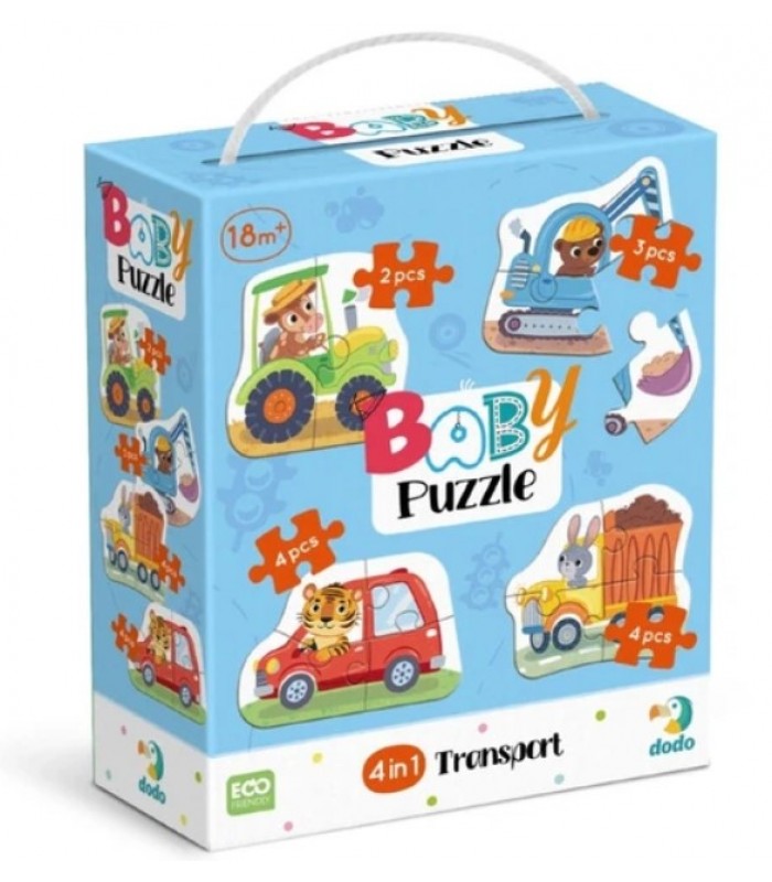 Детский пазл 4 в 1 "Baby puzzle. Транспорт" 300685 набор 4 в 1