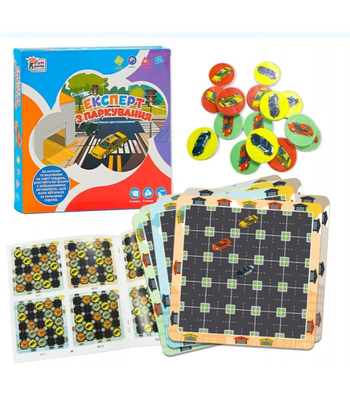 Настольная игра-головоломка Эксперт по парковке, UKB-B0033