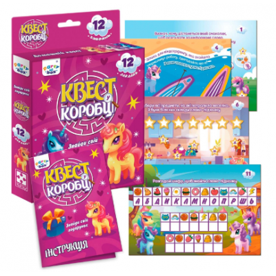 Игра настольная развлекательная "Квест в коробке. Единорожки" VT5902-01 "Vladi Toys", пакунок малюка