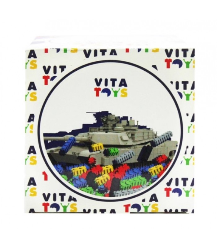 Конструктор PIXEL HEROES "Танк АБРАМС" Vita Toys VTK 0065 654 детали, для детей от 5 лет
