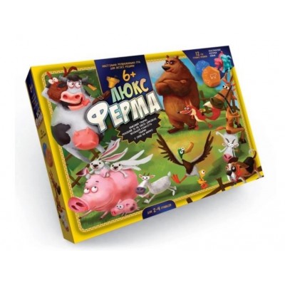 Настольная игра Ферма Люкс, G-FL-01-02, для детей от 6 лет, Пакунок малюка
