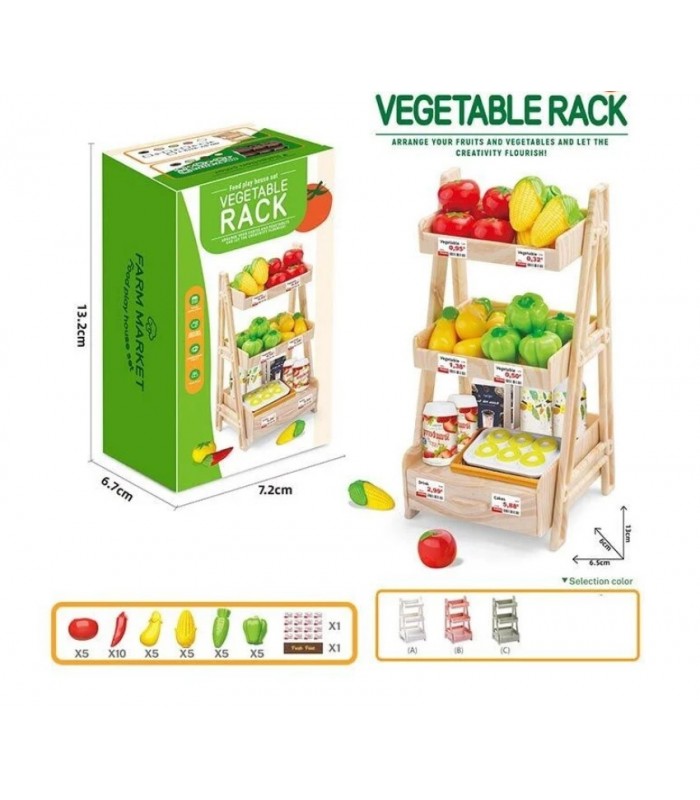 Набор продуктов SY 2113-4,стенд с продуктами, муляжи овощей, в коробке, пакунок малюка