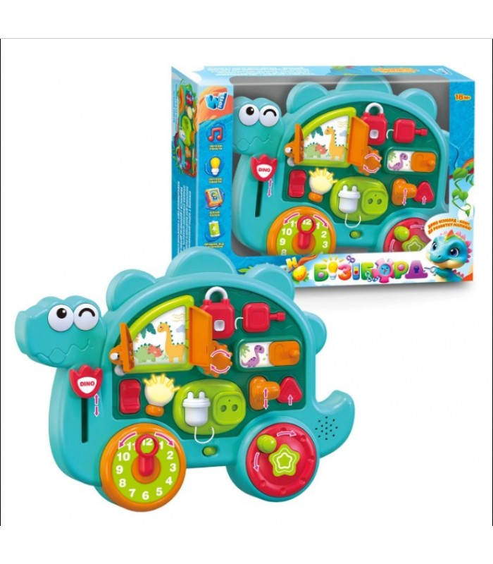 Бизиборд 72024 "WToys", укр. яз, 15 сказок, 15 песен, 15 загадок, 15 скороговорок, звуки, подсветка, пальчиковые игры, трещотки, пакунок малюка
