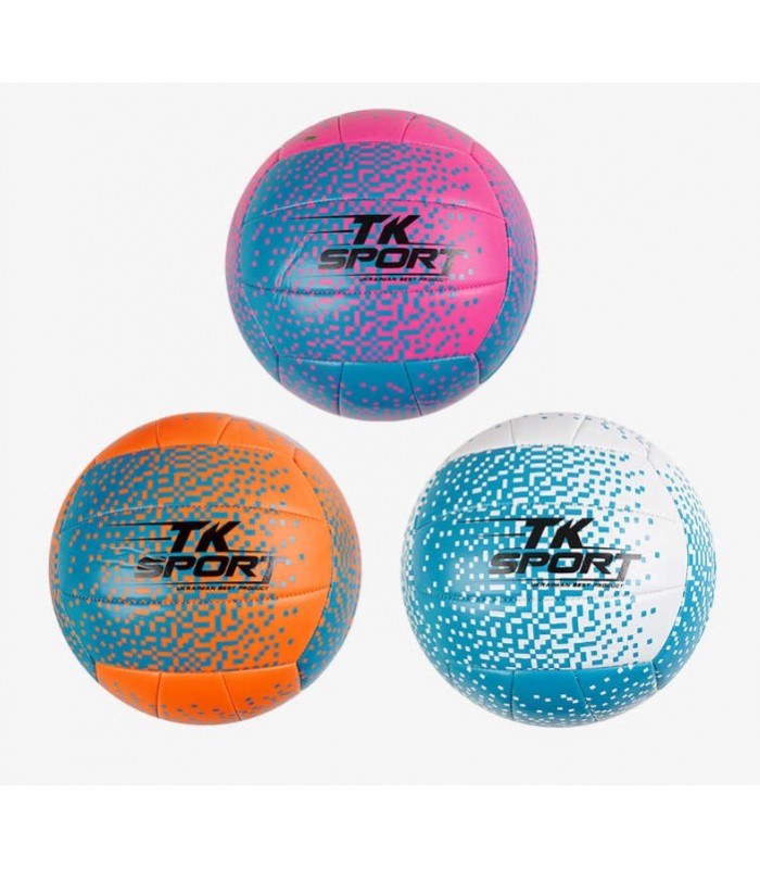 Мяч волейбольный C 70348, "TK Sport", 3 вида, мягкий PVC, вес 280-300 граммов, размер №5, пакунок малюка