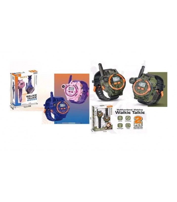Рация LZ060 2 шт., часы (электронные), акум., фонарь, компас, USB, 2 вида, свет, кор., 15,5-24-4,5см, пакунок малюка