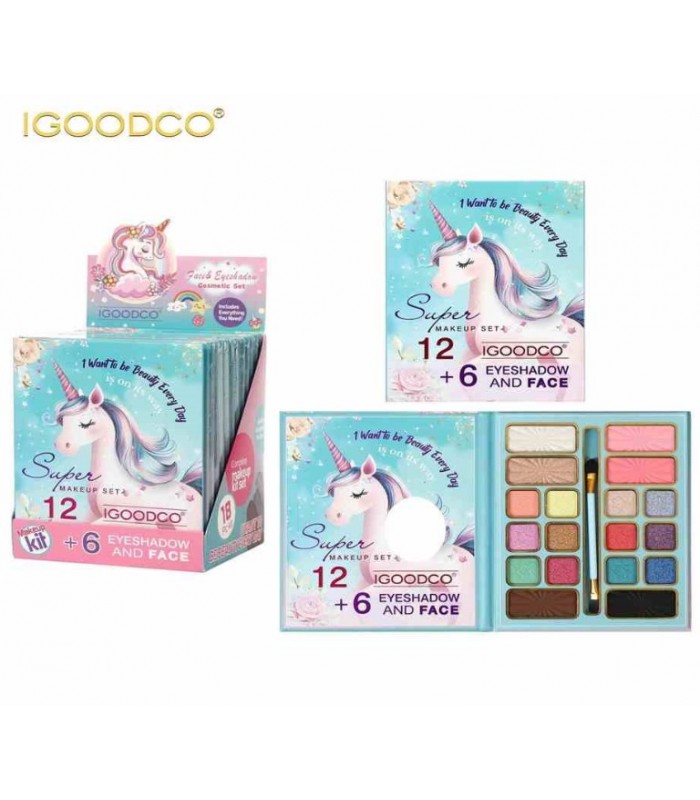 Набор косметики IGOODCO Super Makeup Set в кор. 16*12,5*1см, пакунок малюка