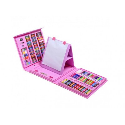 Набор для рисования и творчества с мольбертом в чемоданчике, 208 предметов, для детей от 3 лет, Пакунок малюка