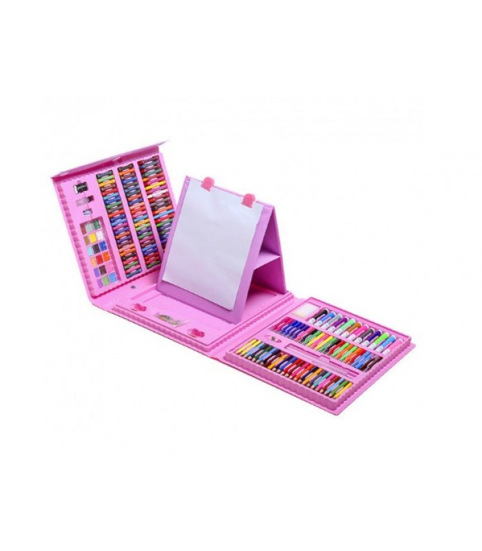 Набор для рисования и творчества с мольбертом в чемоданчике, 208 предметов, для детей от 3 лет, Пакунок малюка