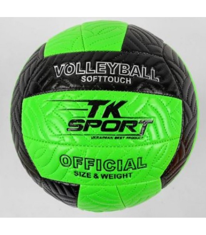 Мяч волейбольный C 44405 "TK Sport", 4 вида, вес 300 граммов, материал PU, баллон резиновый.