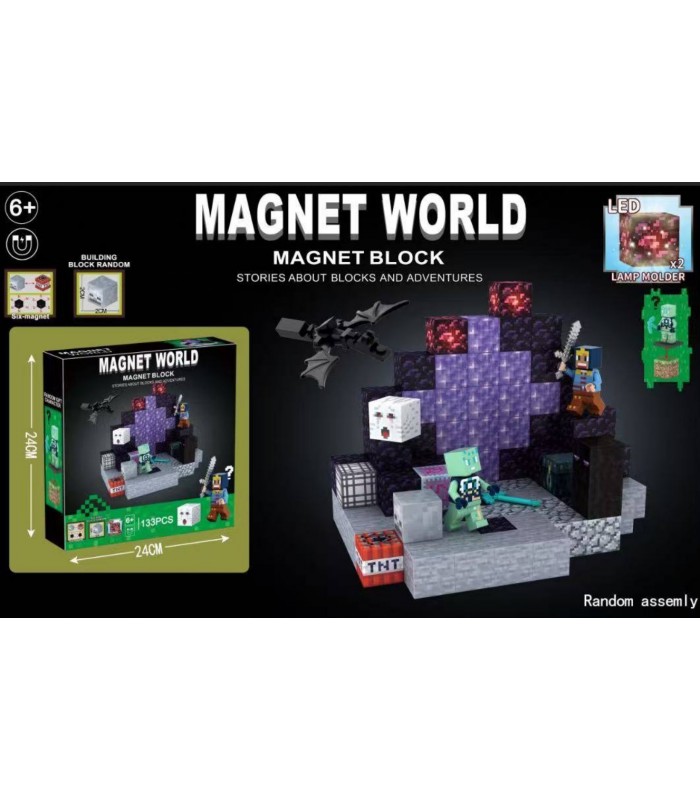MAGNET WORLD — Magnet Block, манйкрафт  S001-5 LED , пакунок малюка