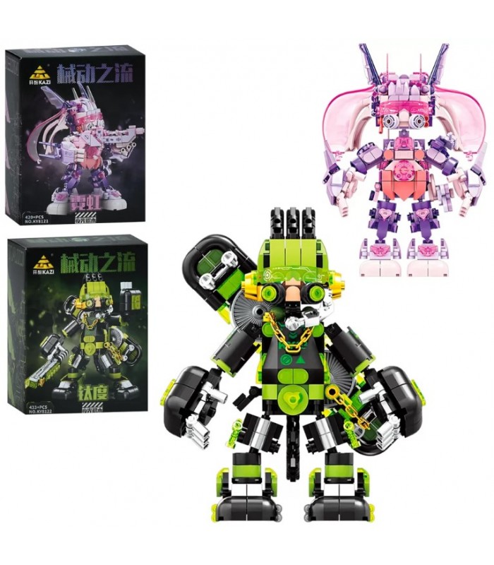 Конструктор KY8121-22 робот-воин, 2 вида 420 деталей, 433дет, пакунок малюка