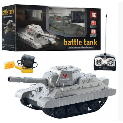Танк на радиоуправлении, стреляет пульками, с аккумулятором, 3886 A