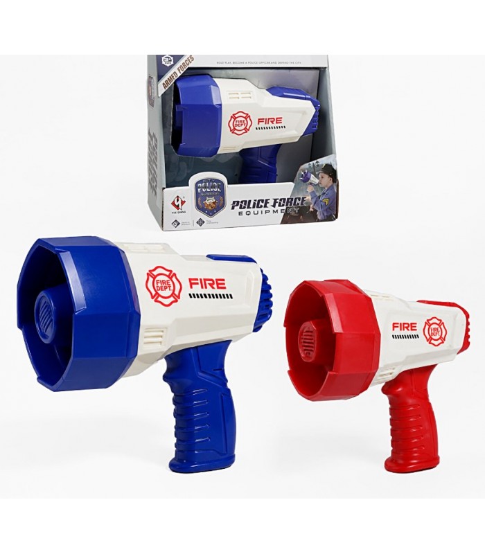 Рупор F 040/P 040, 2 цвета, звуки, регулировка громкости, на батарейках, в коробке, пакунок малюка