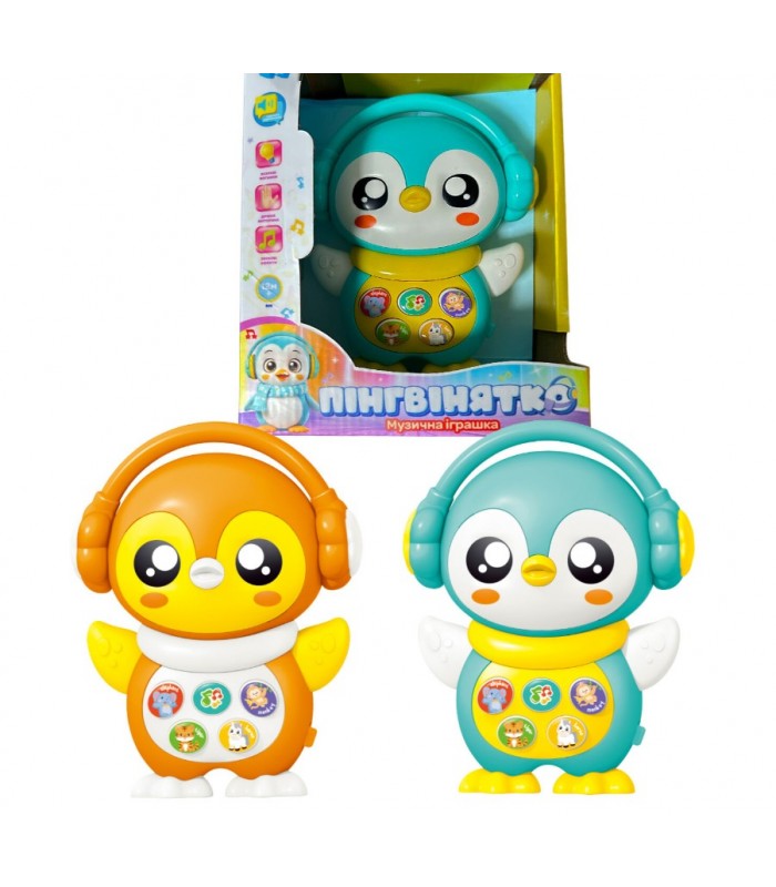 Музыкальная игрушка “Пингвинятко” 79713, “WToys”, УКРАИНСКИМ ЯЗЫКОМ, 8 сказок, 10 песен, пакунок малюка