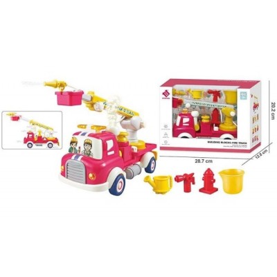 Спецтехника A 88031, помповый механизм, брызгает водой, инерция, подсветка, звуки, парогенерация, подвижные элементы, конструктор, пакунок малюка