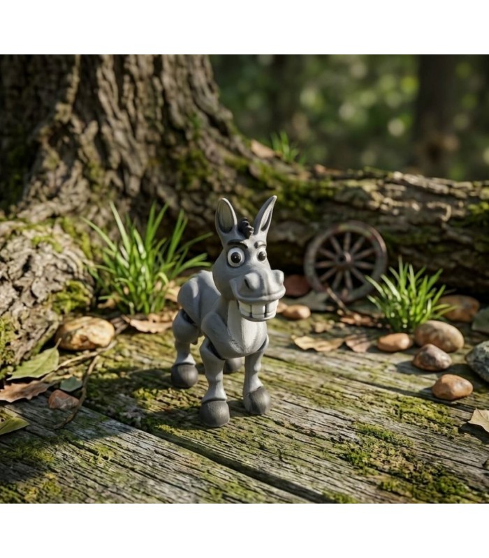 Подвижная игрушка Ослик , 3D печать безопасным органическим пластиком,  пакунок малюка