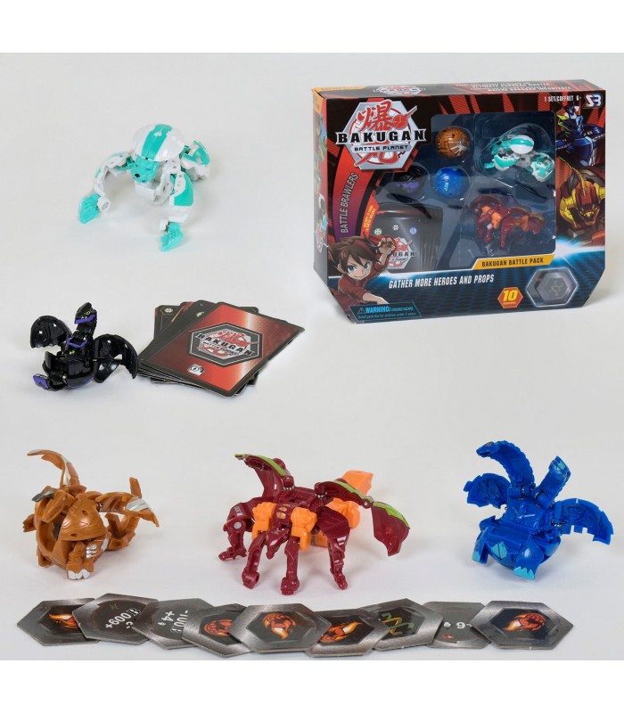 Игровой набор Бакуган трансформеры Bakugan, 5 шт., SB605-2, для детей от 6 лет, Пакунок малюка