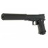 G10А Пистолет Galaxy Страйкбольный пружинный модели COLT1911PD металл и глушителем черный, пакунок малюка
