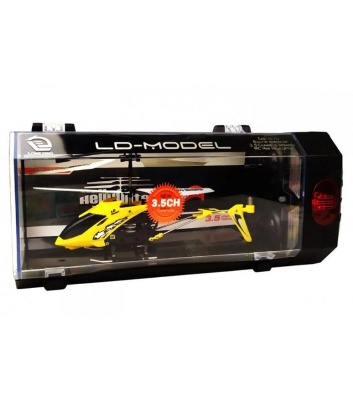 Игрушечный вертолет LD-662 на радиоуправлении 22 см (Желтый)