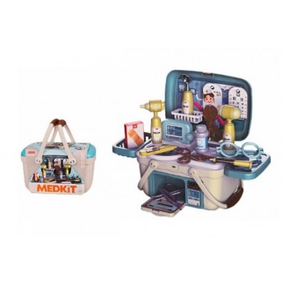 Детский игровой набор Доктора с инструментами в чемодане 27 предметов RL 13M08, пакунок малюка, для детей от 3 лет
