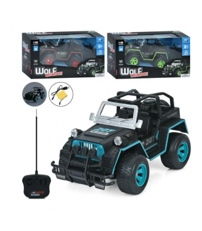 Джип YDF7960R на радиоуправлении, акум, 28см, 1:16, свет, резиновые колеса, USBзарядное, пакунок малюка