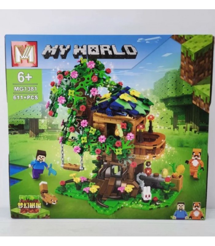 Конструктор MG1381/AA34-11 по мотивам игры 611 деталей, в коробке 39-6,5-36см., пакунок малюка