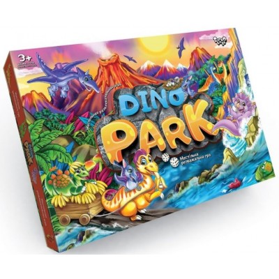 Настольная игра-ходилка Dino Park, DT G95, для детей от 3 лет, Пакунок малюка