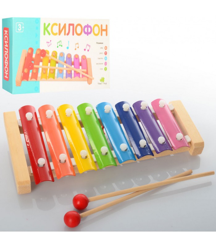 Деревянная игрушка Ксилофон, MD0713, для детей от 3 лет, пакунок малюка