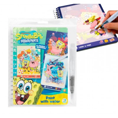 Водные раскраски "Bob" 200642, "DoDo", 8 страниц, водный маркер, игра на поиск предметов, пакунок малюка