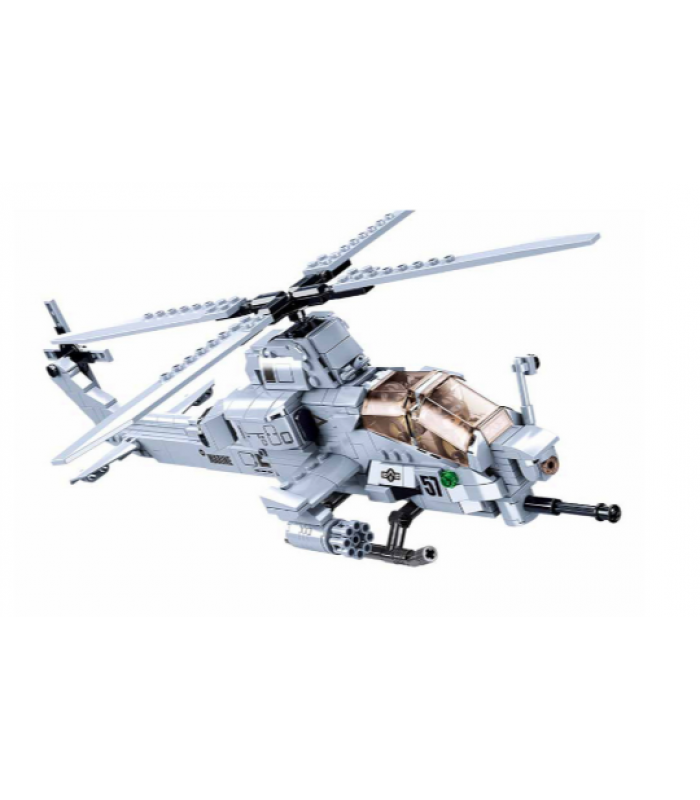 Конструктор Боевой вертолет Sluban M38-B0838, 482 дет., пакунок малюка