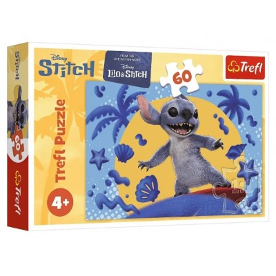 Пазлы Лило и Стич - День со Стичом 60 эл., Trefl 17407, пакунок малюка