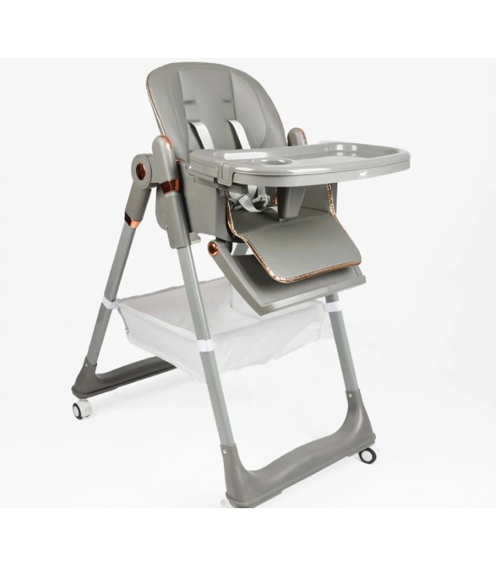 Стульчик для кормления Toti 23069, мягкий чехол PU, 4 колеса, съемный столик, корзинка, в коробке, пакунок малюка