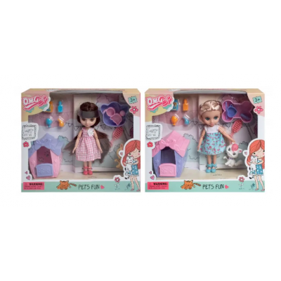 Игровой набор "Кукла Тина с любимцем" (58014), для детей от 3 лет