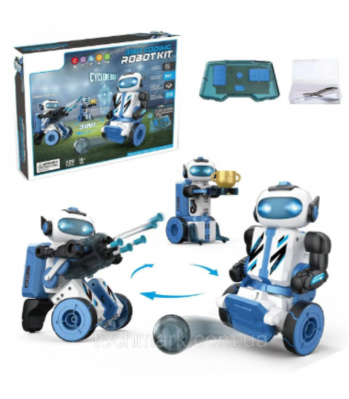 Конструктор Robot Kit 3в1 ByJarda BC0104 – Footballer/Sharpshooter/Gripper, 220 деталей, пакунок малюка