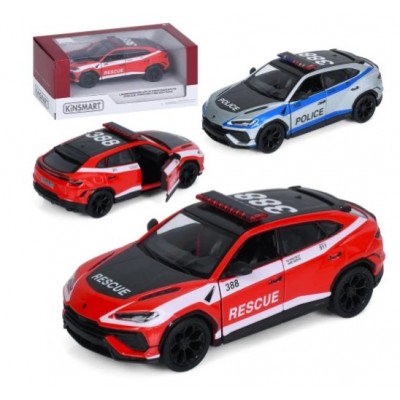 Джип KT5447WPR металл, инерция, 1:40, 12,5см, открываются двери, резиновые колеса, 2 вида (1 вид полиция), в кор-ке, пакунок малюка