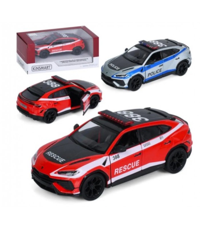 Джип KT5447WPR металл, инерция, 1:40, 12,5см, открываются двери, резиновые колеса, 2 вида (1 вид полиция), в кор-ке, пакунок малюка