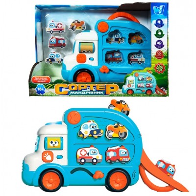 Сортер-путешественник 66648"WToys", укр яз, подсветка, сказки, песни, стишки, пакунок малюка